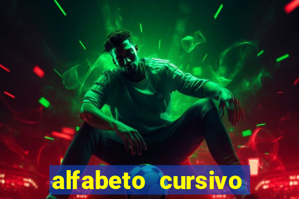 alfabeto cursivo para treinar caligrafia
